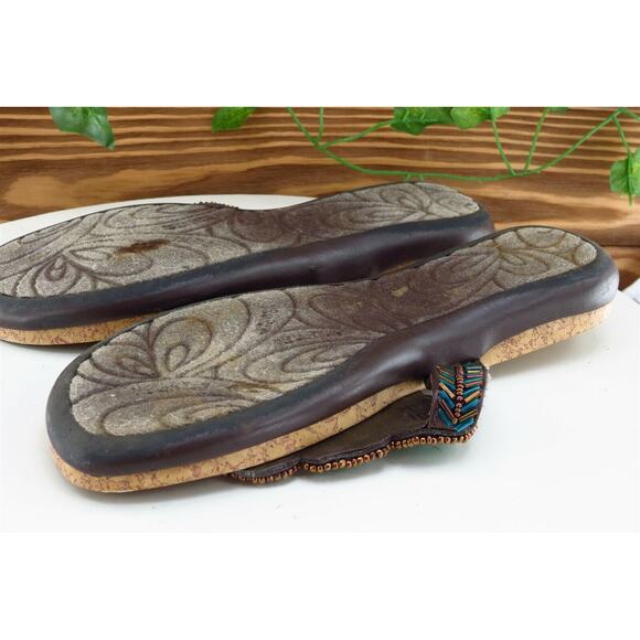 Kenneth Cole Reaction Sz 6 M Blue Thong Synthetic‎ Women Sandals - Picture 10 of 10